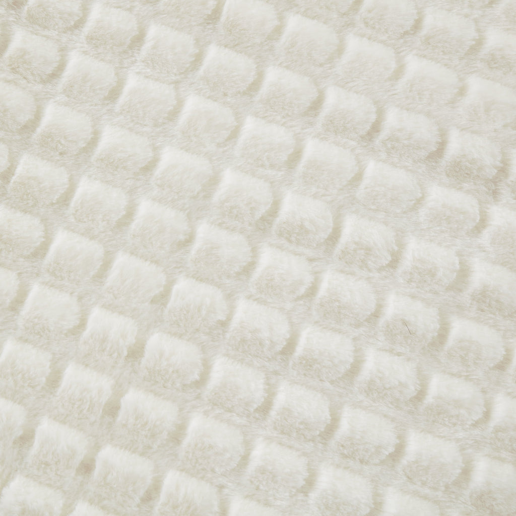 Mainstays 5-Piece Cream Cozy Plush Comforter Set, Full/Queen