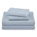 Beautiful Botanical 4-Piece 100% Cotton Washed Percale White Sheet Set, Queen by Drew Barrymore