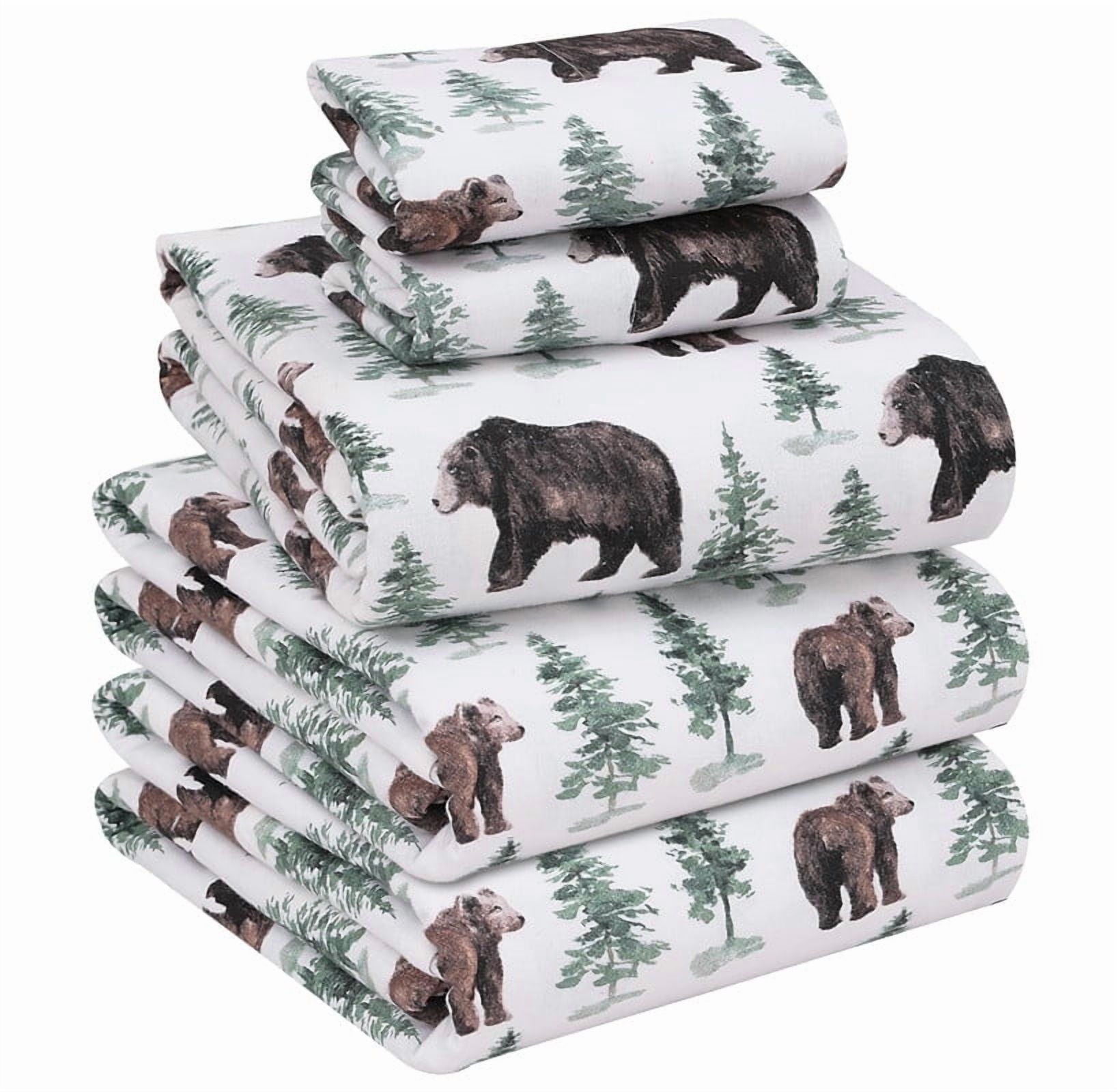 RUVANTI Flannel Sheets Queen Size - 100% Cotton Double Brushed Bed Sheets, Deep Pockets 16 Inches Queen Sheet Set, All Seasons Breathable & Extra Soft - Warm & Cozy, 4 Piece, Red Plaid