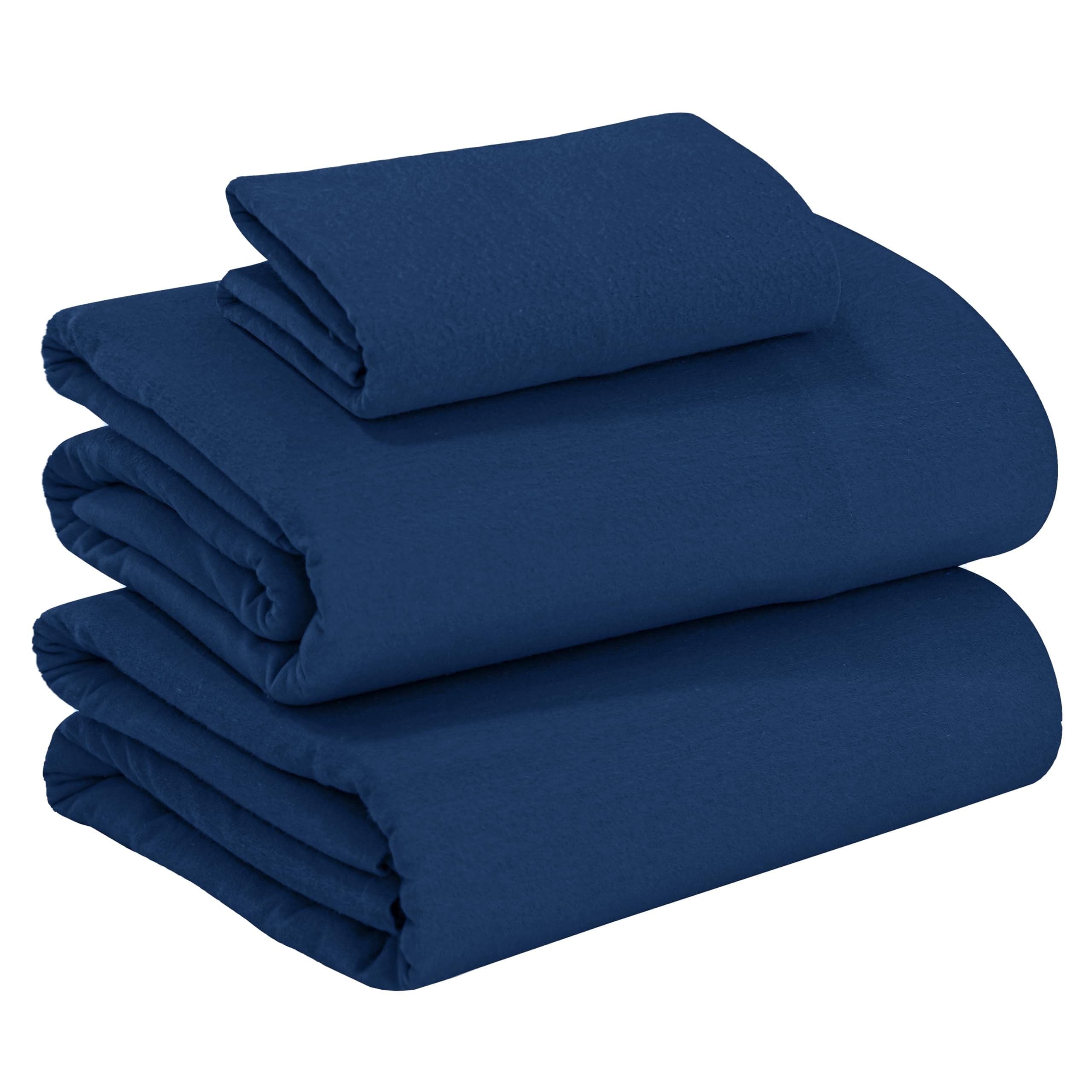 RUVANTI Flannel Sheets Queen Size - 100% Cotton Double Brushed Bed Sheets, Deep Pockets 16 Inches Queen Sheet Set, All Seasons Breathable & Extra Soft - Warm & Cozy, 4 Piece, Red Plaid