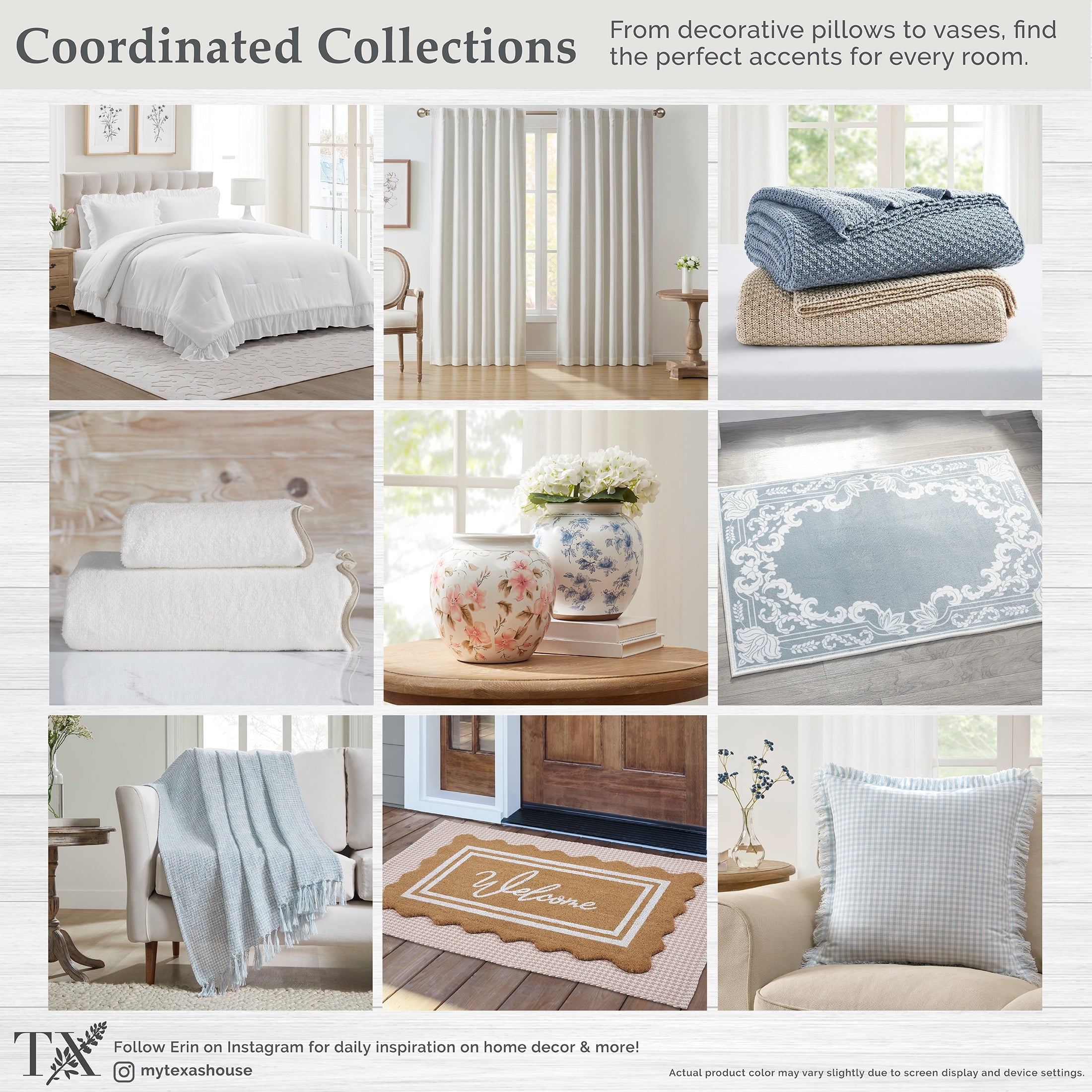 My Texas House Full/Queen Quilt Set, All-Season, 3-Piece, Sage Capri Jacobean Floral