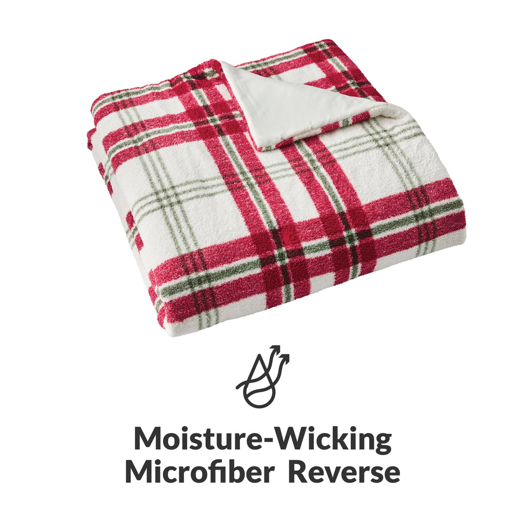 Better Homes & Gardens, Full/Queen, Comforter Set with Shams - Soft and Cozy, Red and Green Holiday Plaid