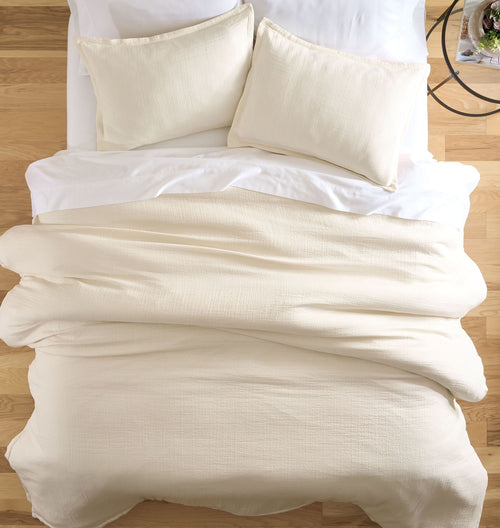 Better Homes & Gardens 3-Piece Cream Gauze Comforter Set, Adult Full/Queen
