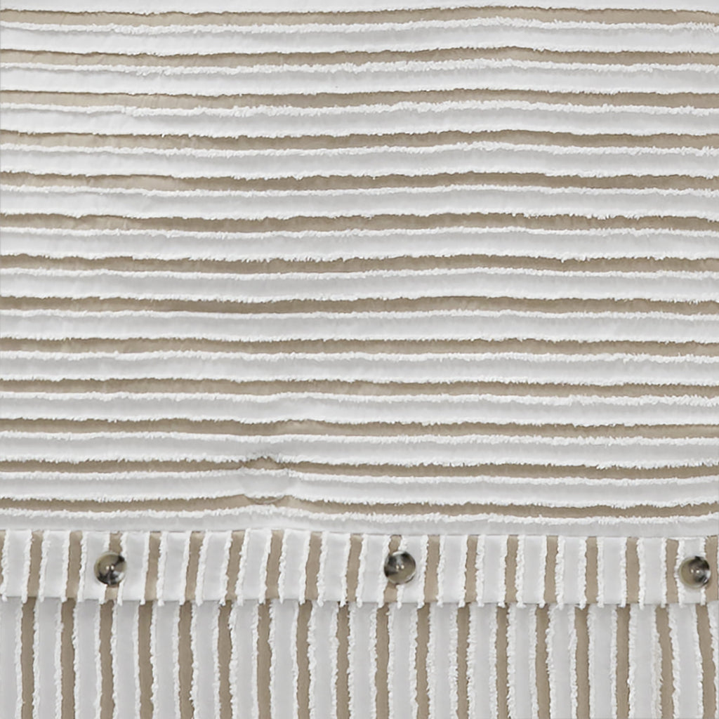 Mainstays 5-Piece Tan Striped Comforter Set, Full/Queen